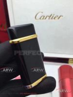 ARW 1:1 Perfect Replica 2019 New Style Cartier Classic Fusion Black Lighter Cartier Gold Stripe Jet Lighter